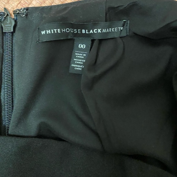 White House Black Market Faux Wrap Skirt with Leather Trim - Picture 3 of 4